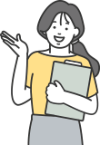 提案する女性のイラスト
